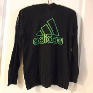 BOYS ADIDAS LONG SLEEVE HOODED SHIRT